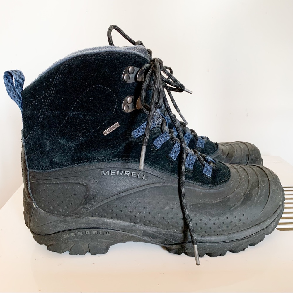 Merrell Men's Black/Blue Winter Boots